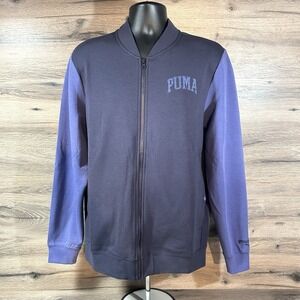PUMA Men's Soft Classic Full Zip Bomber Jacket Size Large New With Tags